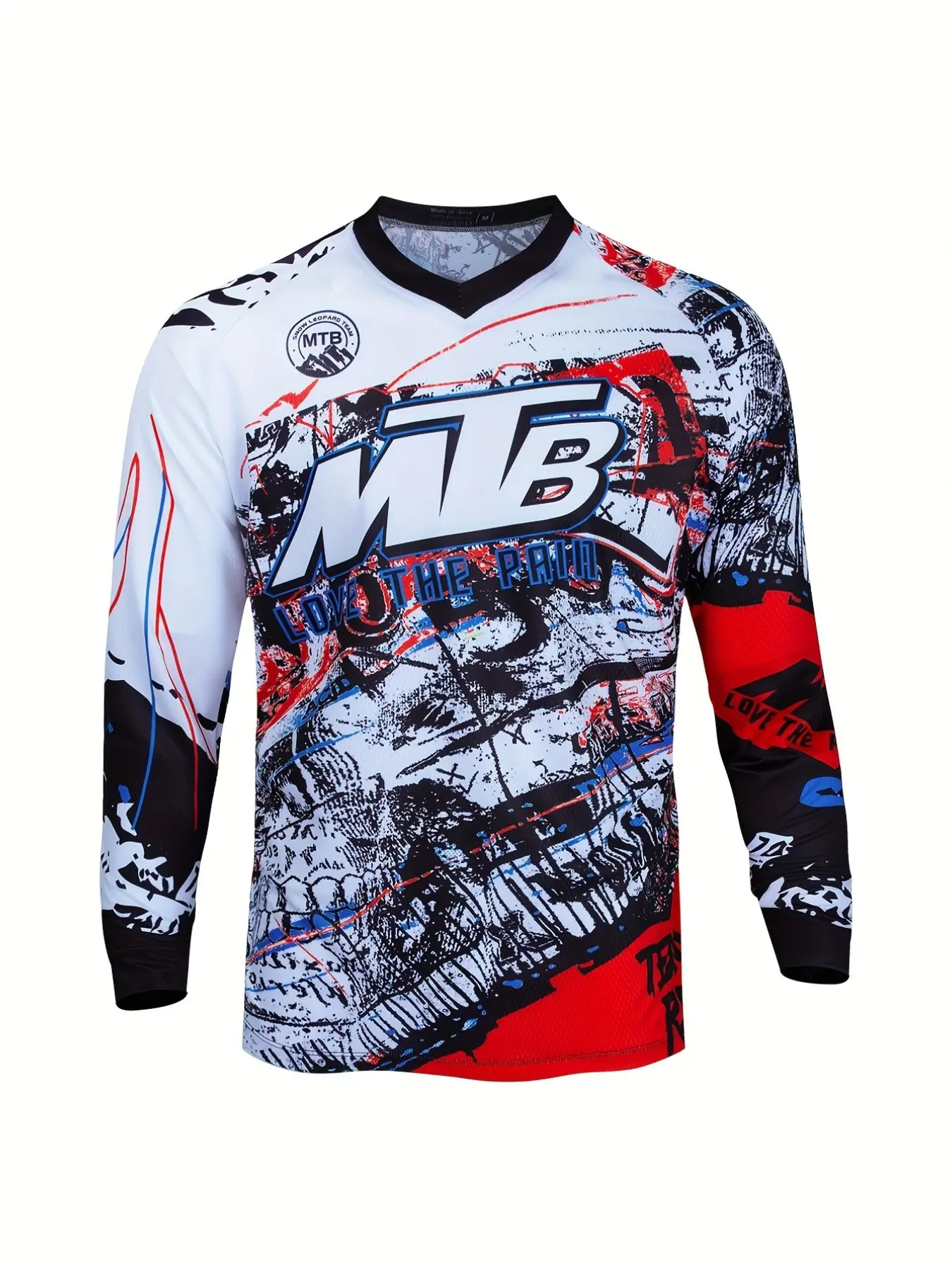 Quick-Dry Long Sleeve Mountain Bike Jersey, Breathable Moisture-Wicking Cycling Shirt, Unisex, Perfect for Outdoor Sports