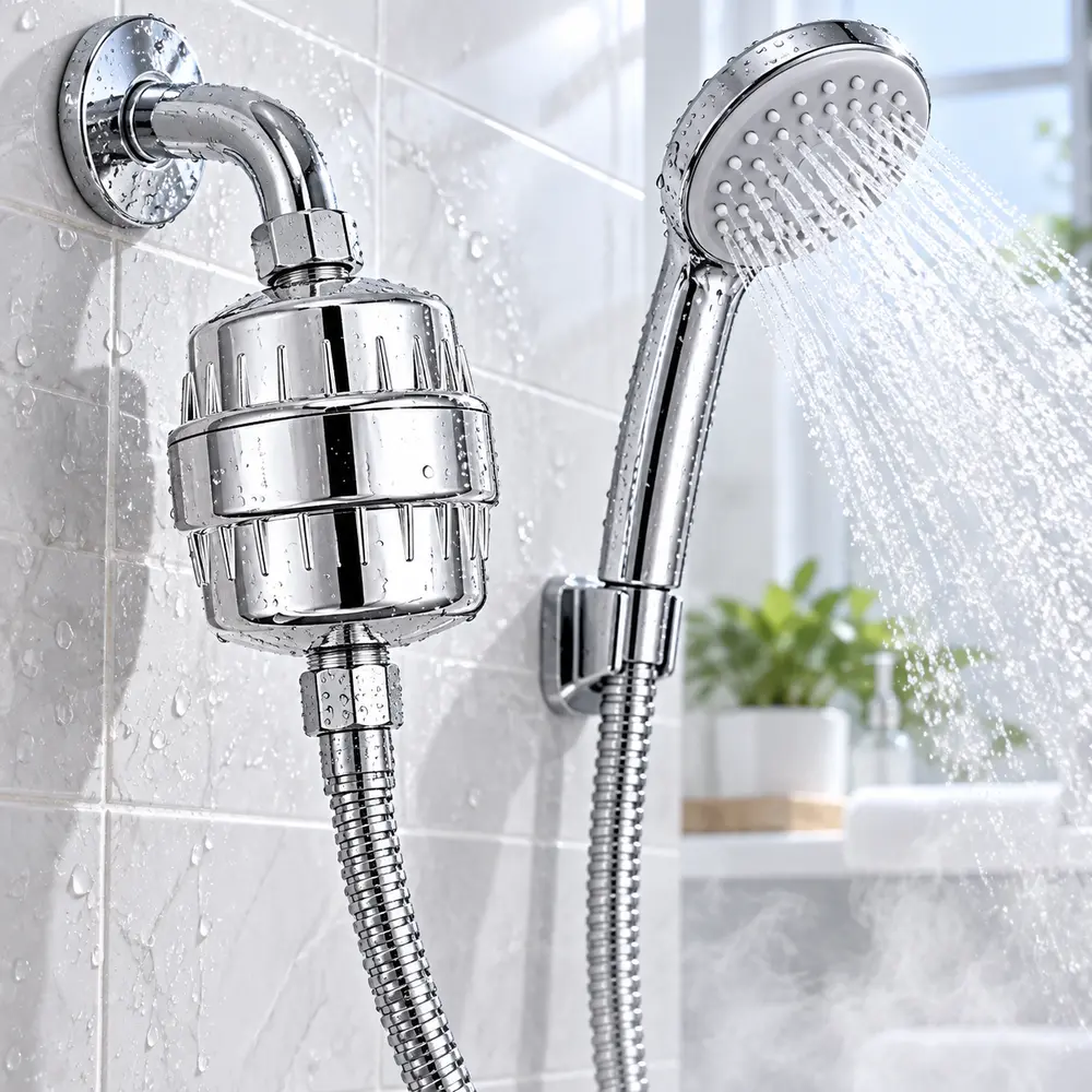 Stop Hard Water Ruining Your Hair!20 Stage Shower Water Filter with KDF & Carbon, Leakproof Seals, Tool-Free Install, Improves Skin & Nail Health