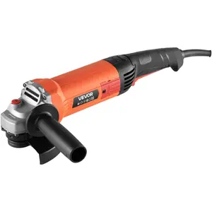 VEVOR Angle Grinder, 4 - 1/2 Electric Grinder Power Tool, 8Amps 12000RPM High - Speed Corded Angle Grinders with 230 Adjustable Dust Guard for Metal Grinding, Cutting, Rust Removal (Disc Not Included)