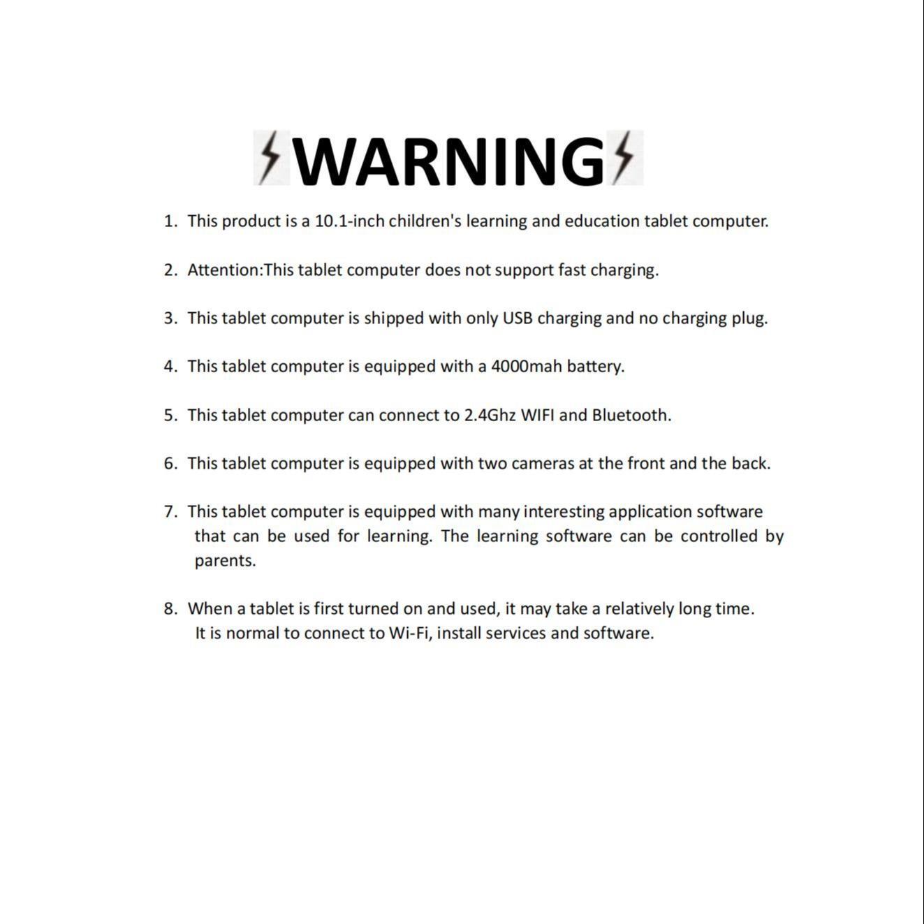 Parents Control Design Learning Tablet, Learning Entertainment Tablet, Multifunctional Educational Tablet with Educational App, Dual Camera, Shockproof Case, Birthday Gifts