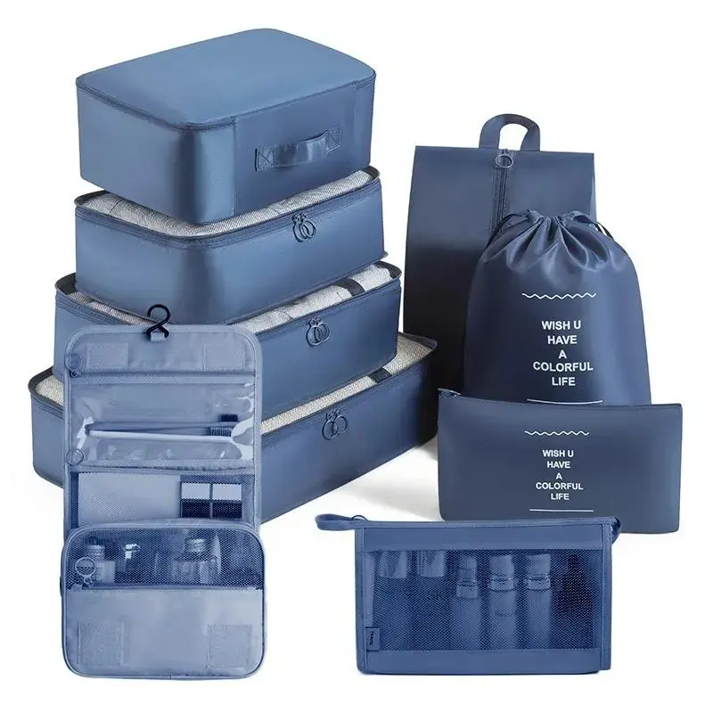 7-Pack Travel Storage Bag Set - Lightweight Foldable High-Capacity Waterproof Organizer Pouches, Portable Sorting Bags for Travel, Business Trips, Outdoor Camping,Touch,Screen,Fleece Winter Set,belt,loop,,Gradient,Color,Detachable,,Touchscree,zip,closure,