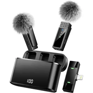 Lavalier Microphone for  14/13/12/11 Series, Lapel Mic with -in- 24H  Case, Noise Reduction, Play Clip Mic for Video Recording,YouTube, , Podcast, Vlog