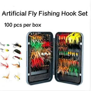 100pcs Fly Fishing Lure Set, Universal Soft Plastic Baits, Ideal for Various Fish Species, Durable & Effective Design