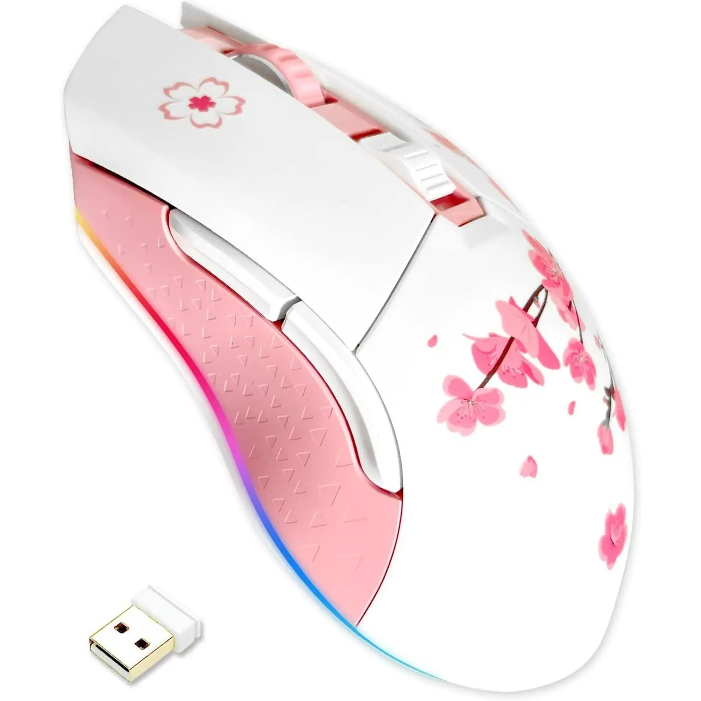 Wired Gaming , -Mode Rechargeable 6 Programmable Buttons,10K DPI,RGB and 7 Adjustable DPI Levels up to [150IPS] [1000Hz Polling Rate] for PC Notebook