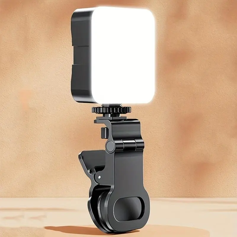 Multifunctional Portable LED Phone Light, Beauty Light, Live Streaming Light, Clip-On Light, Pocket Light, Ideal for Photography & Videos
