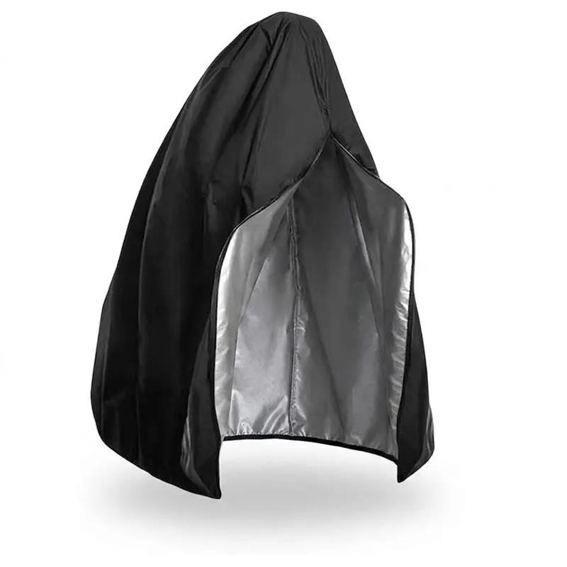 Solid Color Egg Chair Cover with Zipper, Waterproof Outdoor Chair Cover, Windproof Hanging Chair Cover, Dustproof Sofa Cover for Home Garden Patio