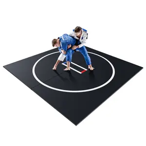 10x10ft Portable MMA/BJJ/Judo/Gymnastics Training Mat Wushu Sanda Judo Mat for Grappling Martial Art Boxing