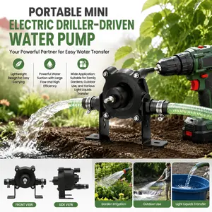 Portable Self-Priming Centrifugal Pump: Mini Water Transfer Pump for Aquarium, Pond Irrigation, Garden Watering & Home Circulation System, Lightweight Durable Electric Pump for DIY Liquid Delivery