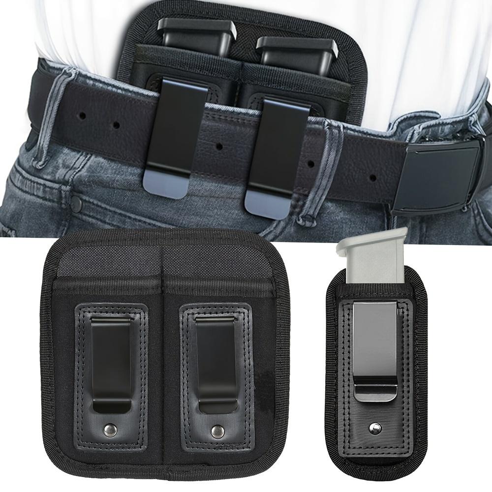 Concealed Carry Single/Double Magazine Pouch Gun IWB Belt Clip Holster