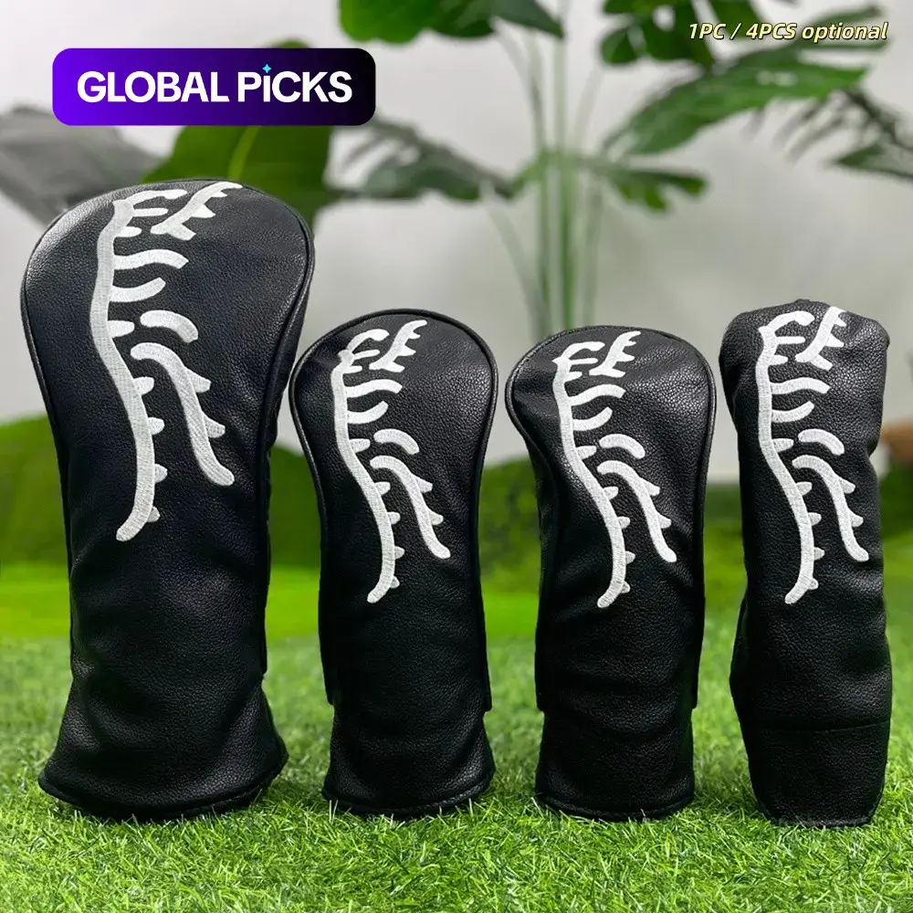 Tiger Pattern Golf Club Head Cover, 1 Set Waterproof & Durable Golf Club Protective Cover, Golf Accessories for Golf Fans, Family, and Friends