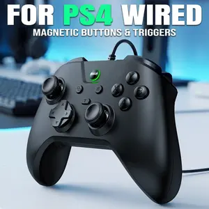 Wired Gaming Controller for P4 Console PC Controls-No Lag. No Drops Dual Vibration Gamepad for Switch, iOS, Android