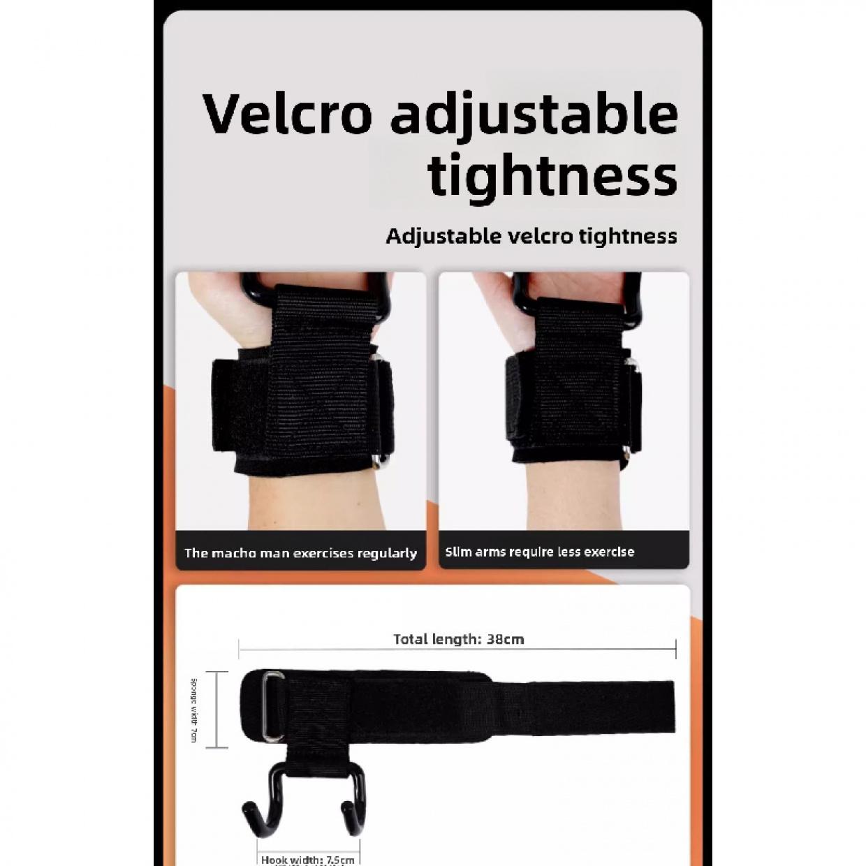 Hook gloves, lumbar support, fitness wrist straps, pull-up assistance straps, single bar support straps, hook pull-up grip straps