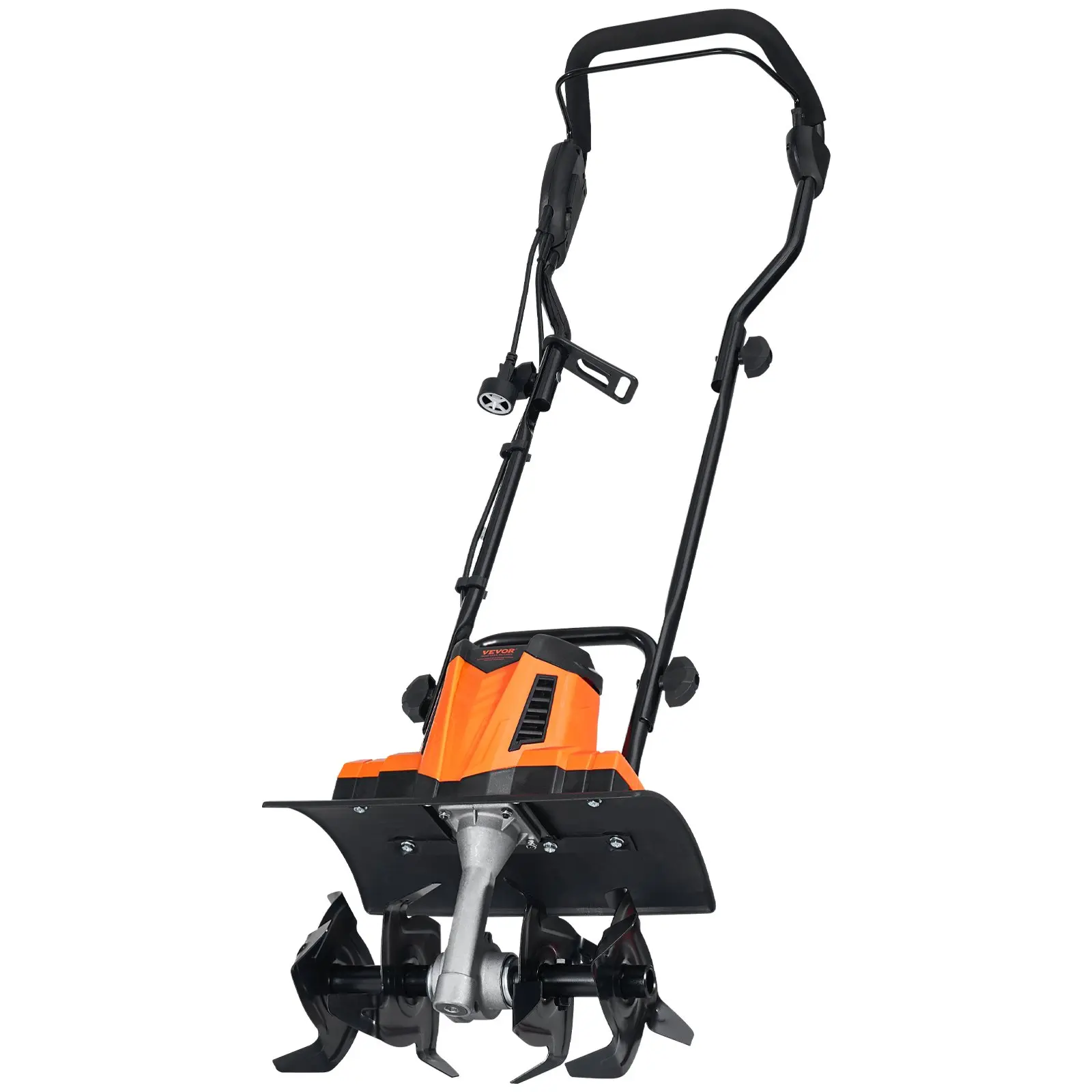 【toolupgrade】VEVOR 10 Amp Electric Tiller, 14" Tilling Width 3.94" Tilling Depth Corded Electric Tiller/Cultivator, Steel Mn Tines, Rototiller for Garden Lawn Soil Digging