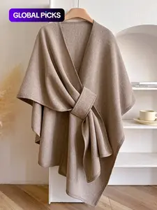 Women's Fall Winter Fashion Solid Color Shawl, Trendy Solid Shawl, Warm Comfortable Scarf, Casual Multifunctional Wrap for Autumn/winter Decor