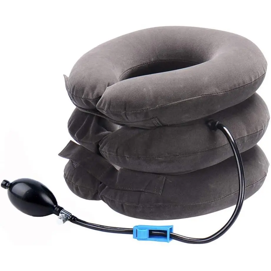 Cervical Neck Traction Device Inflatable Neck Stretcher, Easy to Use  Chronic Neck and Shoulder Pain Relief Traction Spine Alignment, Neck Cervical Brace