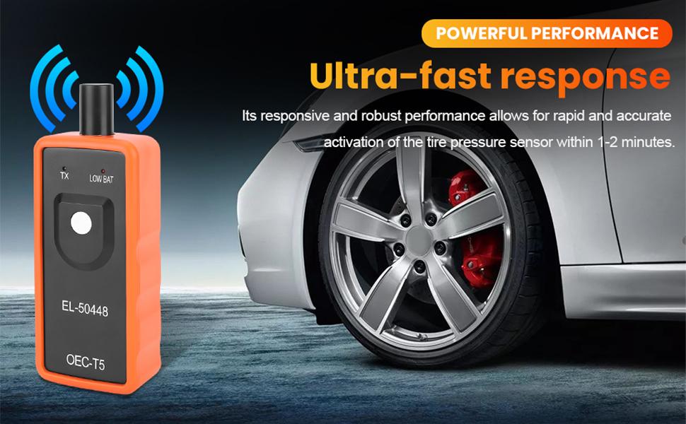 EL-50448 TPMS Relearn Tool – OEC-T5 Tire Pressure Monitor Sensor Activation Reset, 1-2 Min Fast Programming for GM, Buick, Chevy, Cadillac & More. DIY Programming Tool Saves $80+ Dealer Fees!