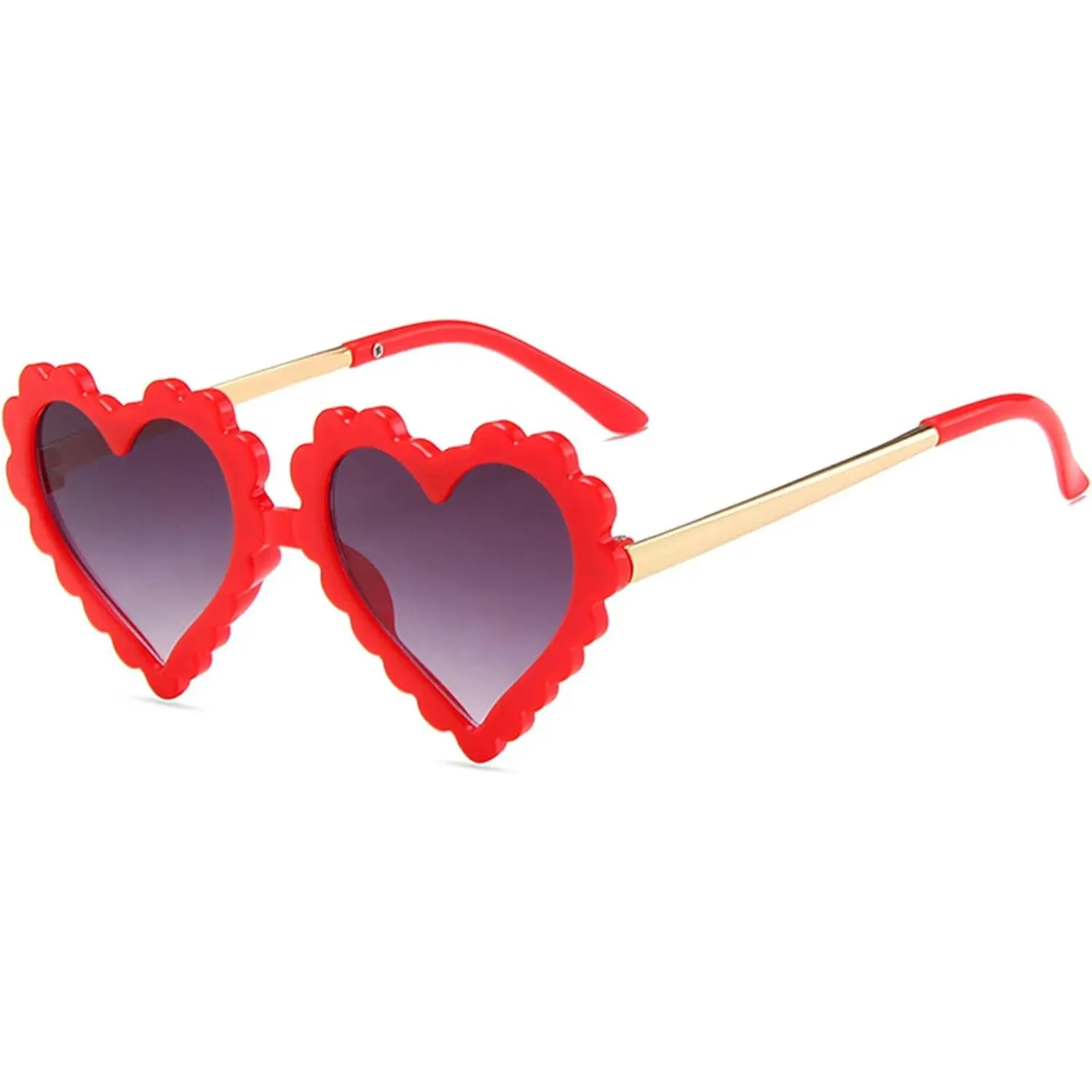 Kids Girl Heart Shaped Sunglasses Halloween Christmas Party Glasses  Photography Outdoor Beach UV 400 Protection