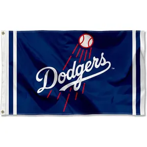 WinCraft Los Angeles Dodgers Logo 3x5 Foot Grommet Banner Flag