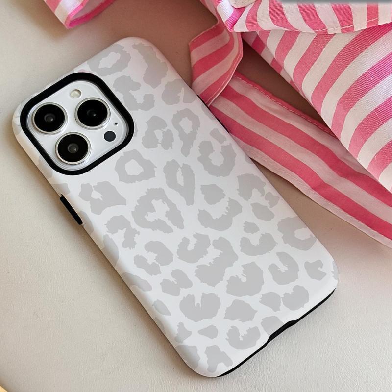 Stylish Leopard Film Case Suitable for IPhone 17 To 11 Models