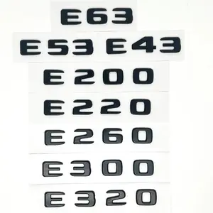3d Chrome Logo E43 E63 E200 E220 E300 E350 Letters 4MATIC Badge Car Rear Star Sticker AMG Emblem For Mercedes Benz W213 E Class