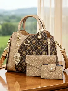3-piece women's crossbody bag set: get a large bag with a small bag as a gift. Premium printed women's handbags, stylish and versatile for work and gatherings, also perfect as gifts for others