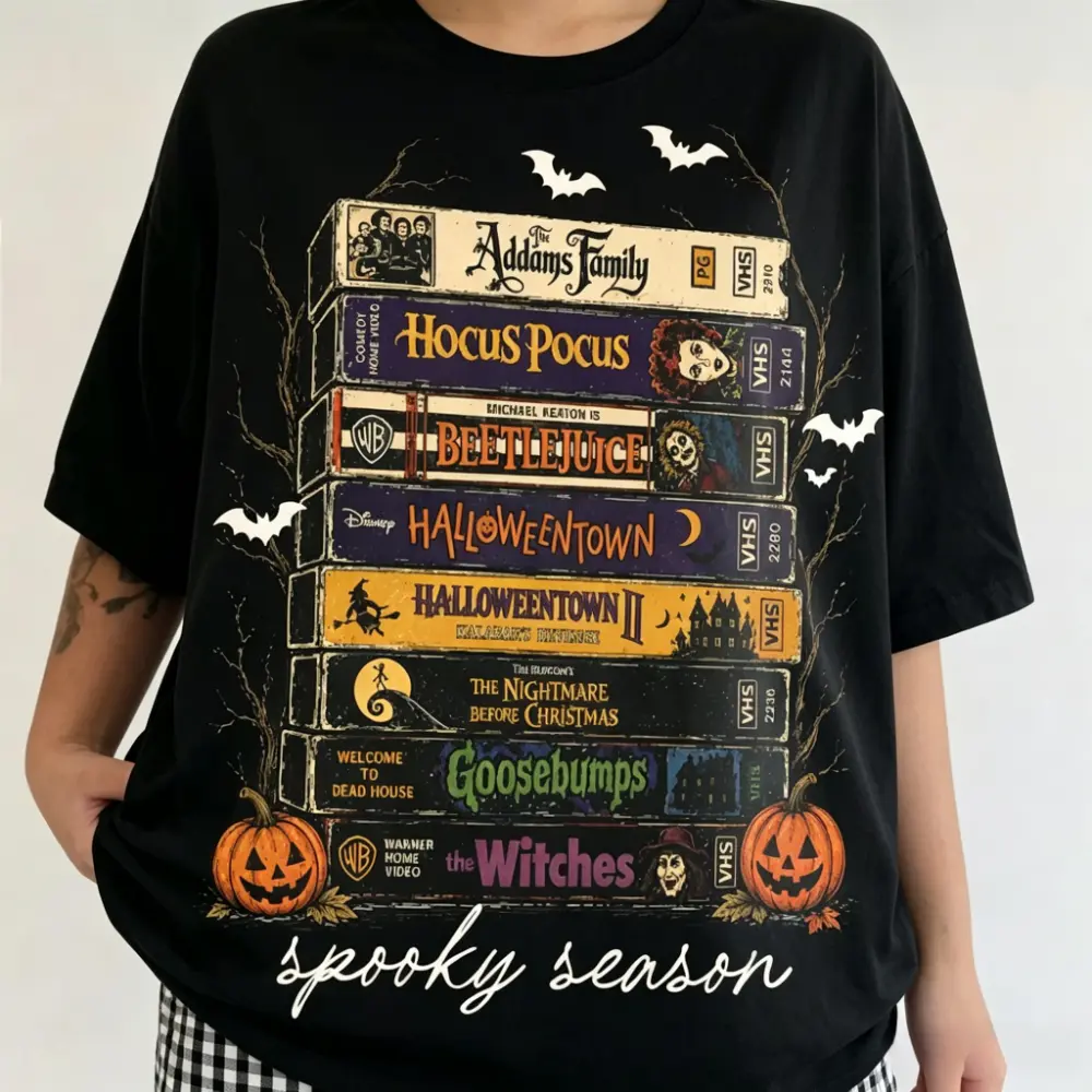 Comfort Colors Vintage Halloween Movie Shirt, Retro Spooky Season Tee, Horror Movie T-Shirt, Scary Movie Graphic Tee, Halloween Film Lover Shirt, Fun Horror Shirt