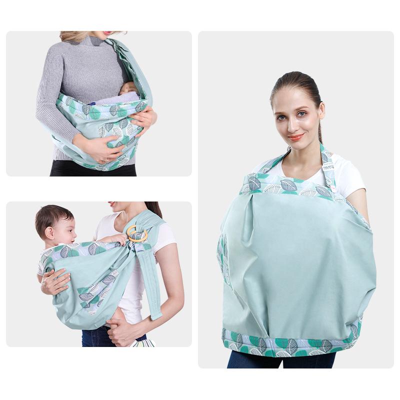Baby Wrap Newborn Sling Dual Use Infant Nursing Cover Carrier Mesh Fabric Breastfeeding Carriers