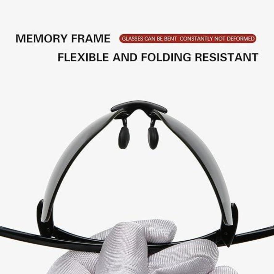 Ultralight Polarized Sports Sunglasses with TR90 Rimless Frame, Ideal for Outdoor Running, Fishing, Baseball, Driving & Horse Riding