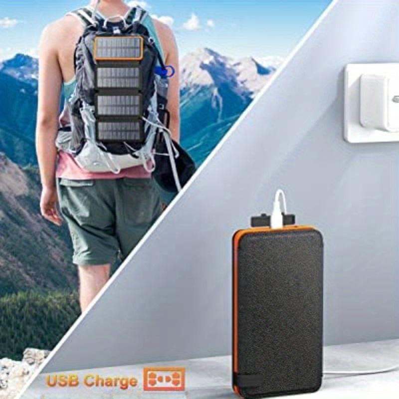 Solar Powered Power Bank, Portable Solar Rechargeable Phone Charger with Foldable Solar Panels, 20000mAh High Capacity Solar Power Bank for Smart Phones, Tablets Solar Powered Power Bank, Portable Solar Rechargeable Phone Charger with Foldable Solar Panels, 20000mAh High Capacity Solar Power Bank for Smart Phones, Tablets