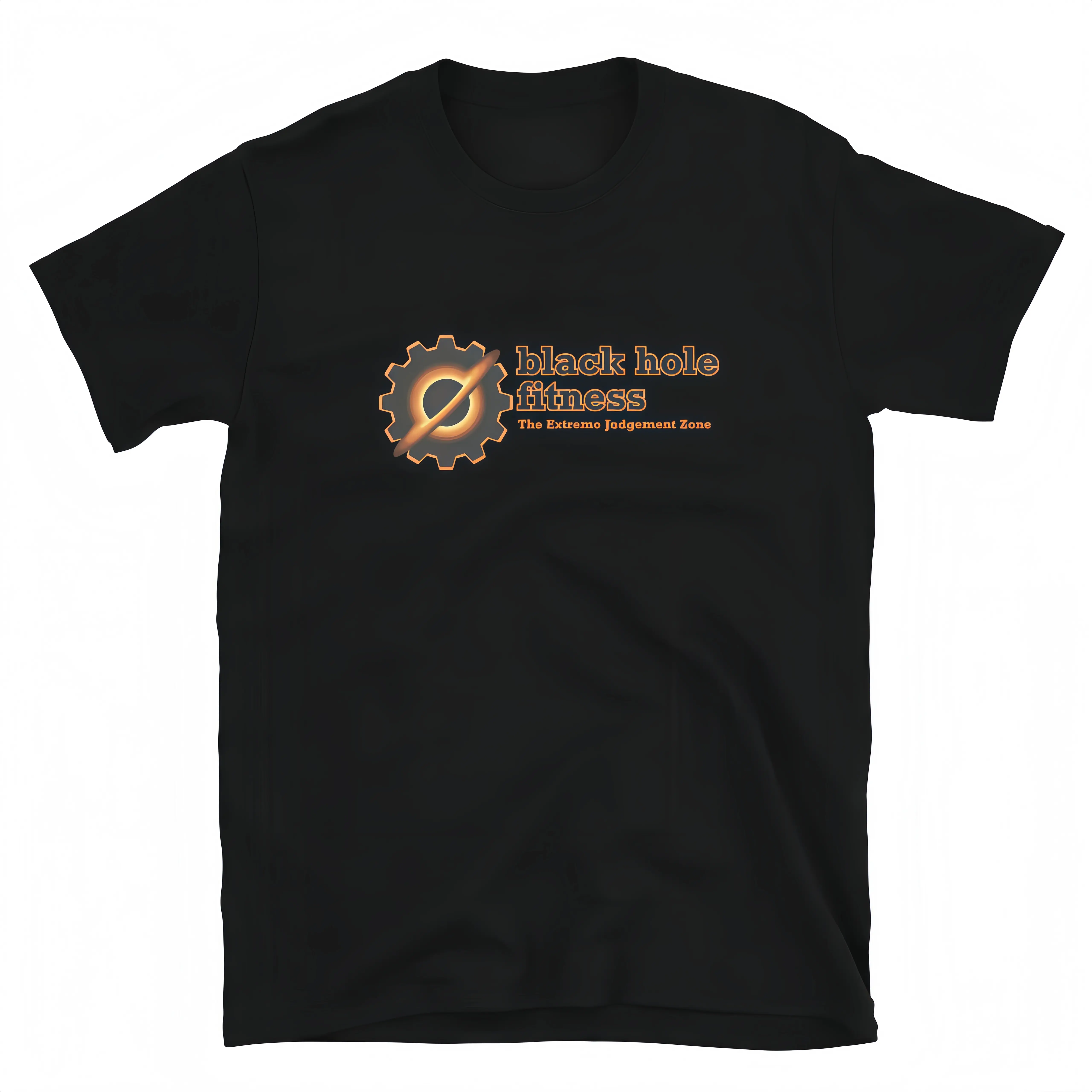 Men's Unisex Short-Sleeve 100% Cotton Void Gravity Graphic T-Shirt - Hardcore Workout, Black Hole Gear, Fitness Slogan, Athletic Top for Powerlifting Enthusiasts, Tshirt, Shortsleeve, Fabric