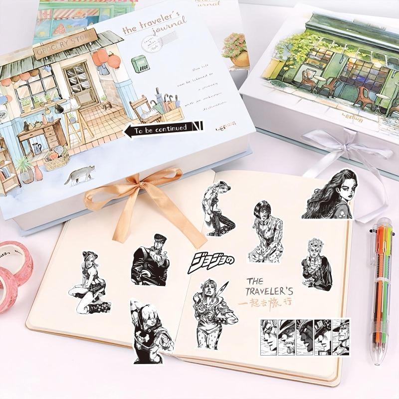 82PCS Kujo Jotaro Anime Stickers JoJo Bizarre Adventure Sticker Higashikata Josuke Bruno Buccellati Cartoon Decals