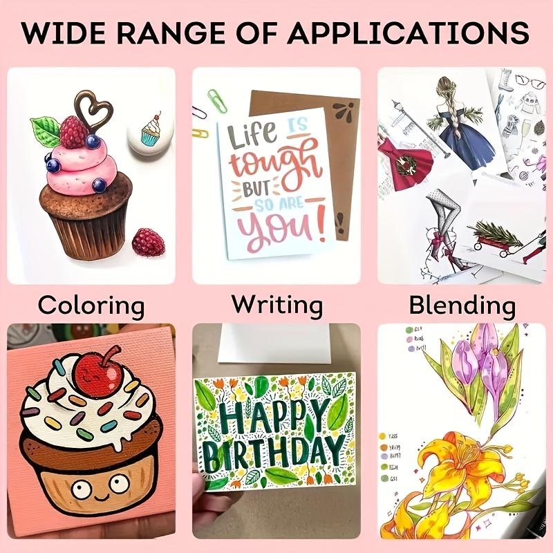 48-Color Dual-Tip Alcohol Marker Set for Artists - Ideal for Drawing, Sketching, Coloring & Highlighting - Vibrant, Non-Toxic Pens in Organized Black Case - Perfect for Adults & Creative Projects