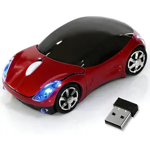 Creativity Red Wireless Mouse,Mini Car Computer Mouse,1600DPI 2.4G with USB Receiver, Ergonomic Cute Computer Mice for Laptop, PC, Windows, Mac OS