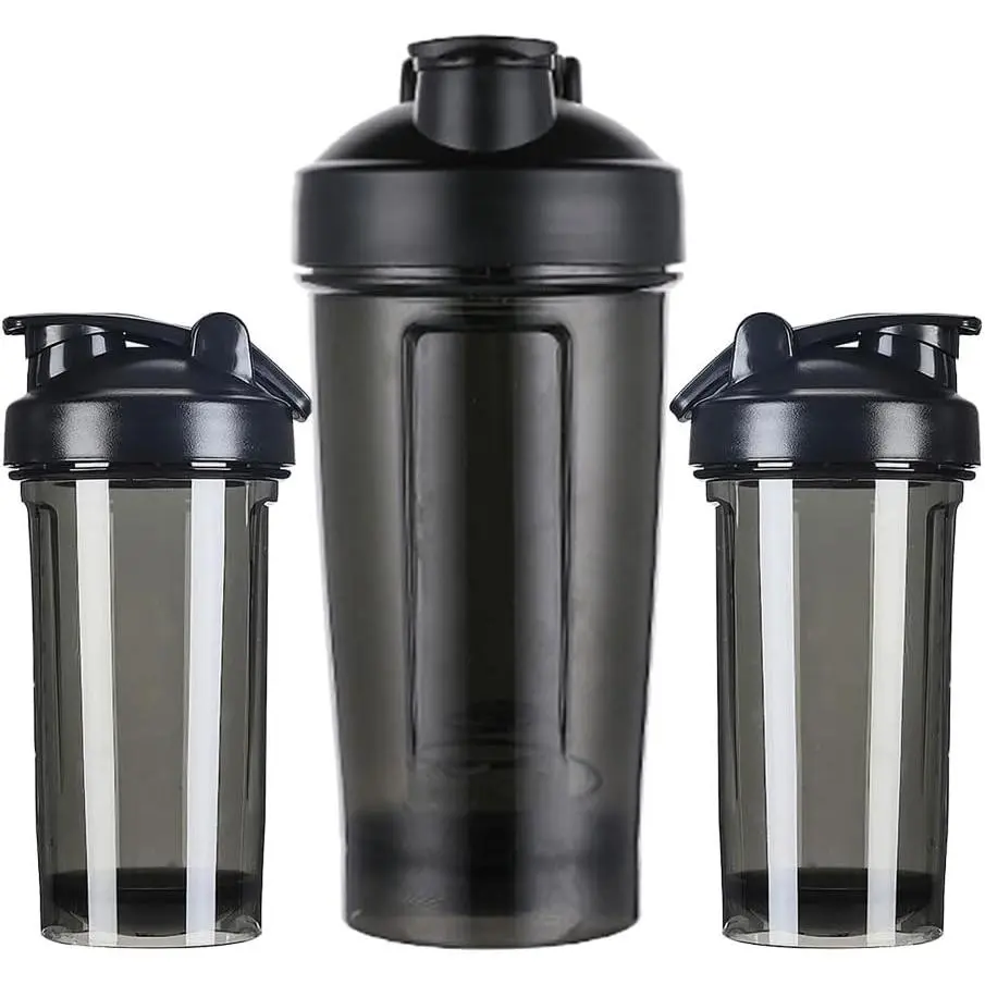 outdoor sports Custom Shaker Bottles 18 oz Personalized Leak Proof Sports Shaker Cups with Your Own Logo Name Photo, Perfect for Gym, Travel, Outdoor Sports, PureBlack-Only One