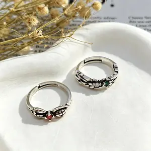 Anime ‌My Hero Midoriya Izuku Bakugou Katsuki Mirko Cosplay Ring Unisex Vintage Punk Rabbit Adjustable Rings Jewelry Accessories