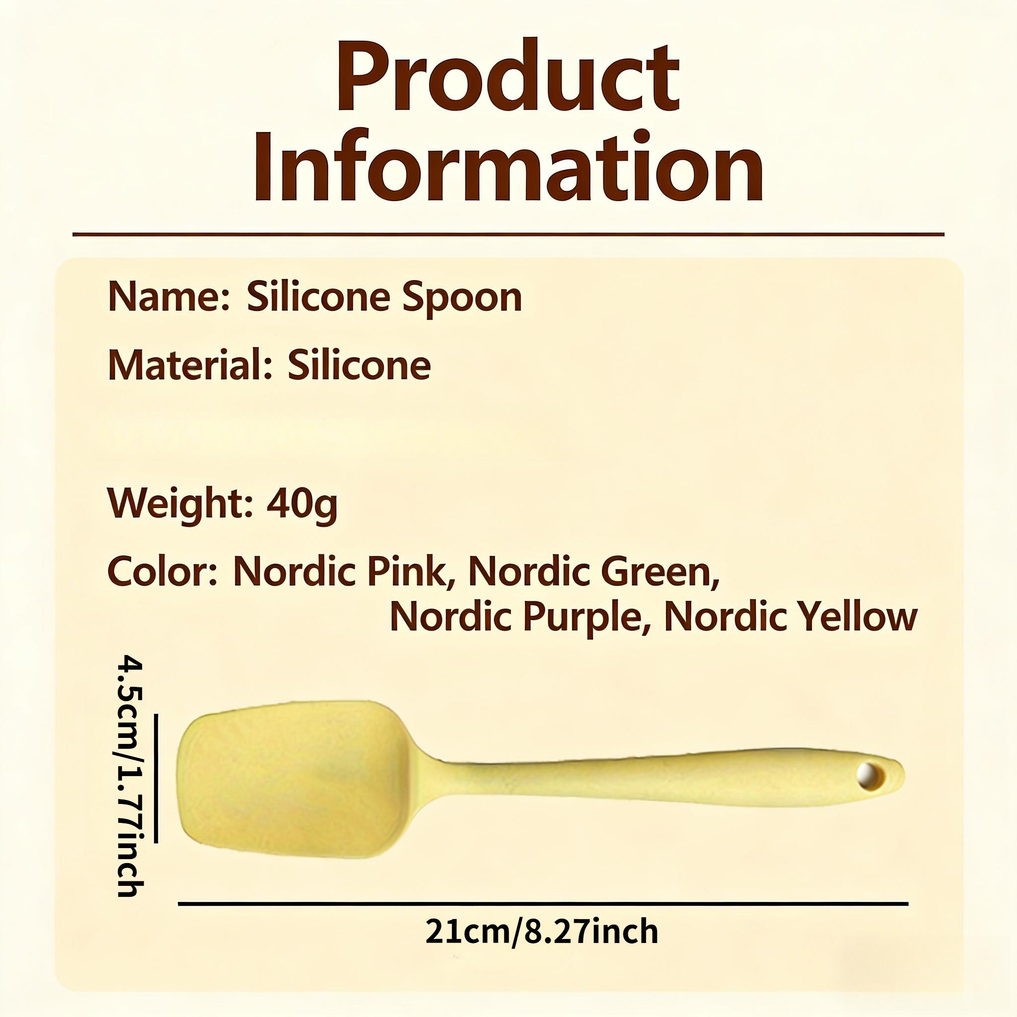 Silicone Baking Spatula Set, 4 Pcs Non-Stick Heat Resistant Spatulas, Multipurpose Kitchen Utensils for Cake Cream Baking & Cooking