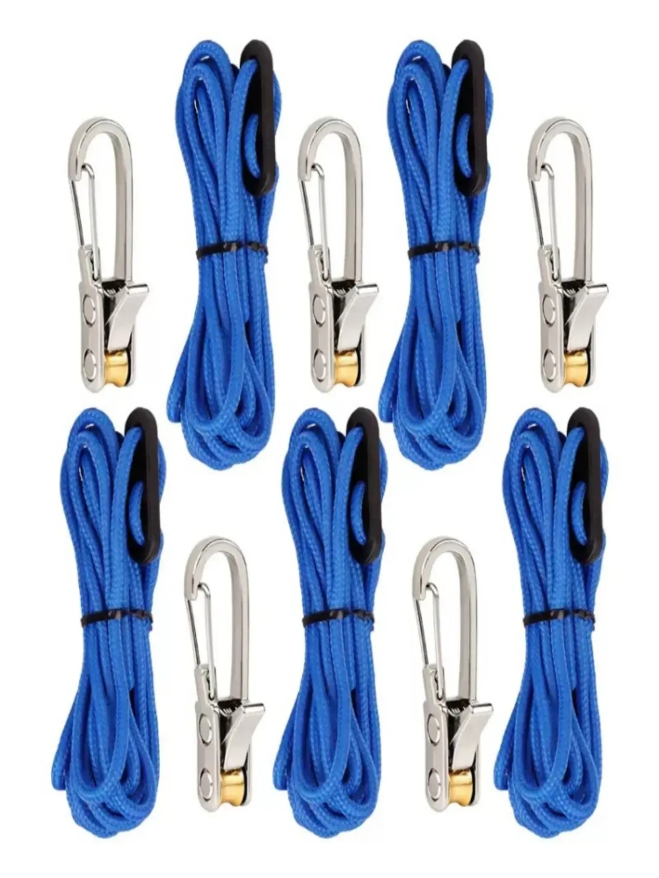 Rope Tightening Tool with Alloy Clip Hook, Adjustable Rope for Outdoor Enthusiasts, Ideal for Tent Setup, Rain Cover, Hammock Installation