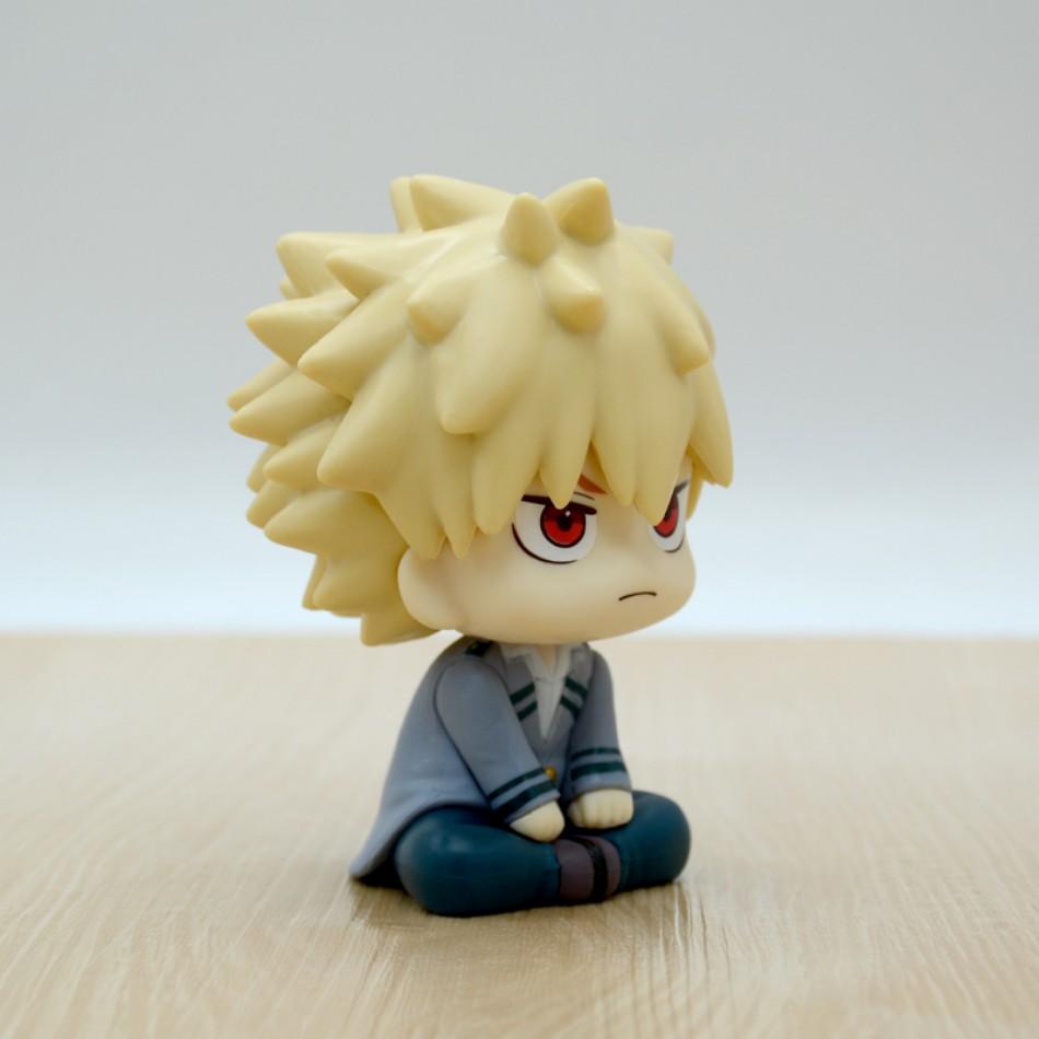 10cm boku no hero academy anime figure midoriya izuku action figure bakugo katsuki/todoroki shoto statuette pvc collection toys