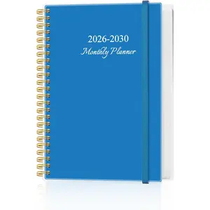 2026-2030 Monthly Planner - 57 Month PLanner Calendar from April 2026 to December 2030, 5 Year Planner 2026-2030 with Flexible Cover, Inner Pocket,  for  | School | Office, 5.8" x 8.5", Blue