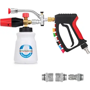 Washer  Swivel Joint 4000 PSI Snow  Cannon -Ended Shift Valve 7 Nozzles,  Lance Kit  Connector 7  Washer Tip holders 3/8" Fitting M22-14 M22-15 DUS2913