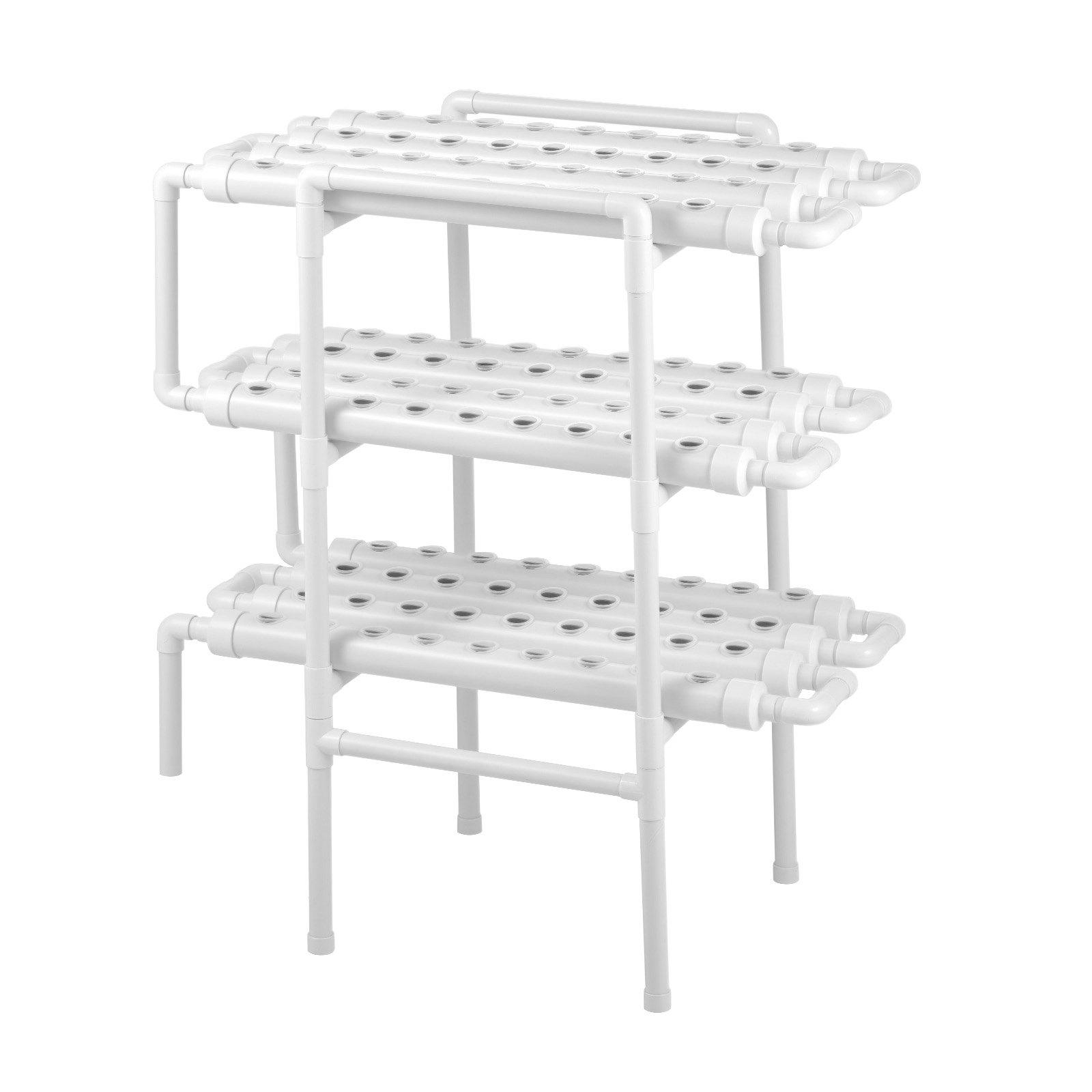 VEVOR Hydroponics Growing System Kit, 3-Tier 108 Sites UPVC Pipe Hydroponic Grow Kit with Timed Irrigation, Thickened Hydroponic Pipes, Indoor Home Garden Vegetable Planting Grow Kits for Fruit Herb