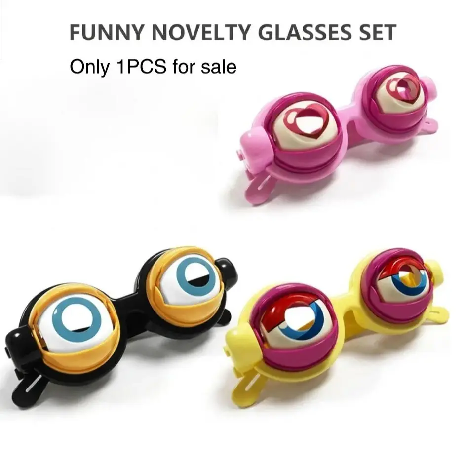 Funny Blinking Eyes Glasses, Fun Party Decoration, Prank Creative Weird Eyewear Toy, Cute Makeup Accessory, Novelty Goggles, Party Supply, Party Props, Party Photo Prop