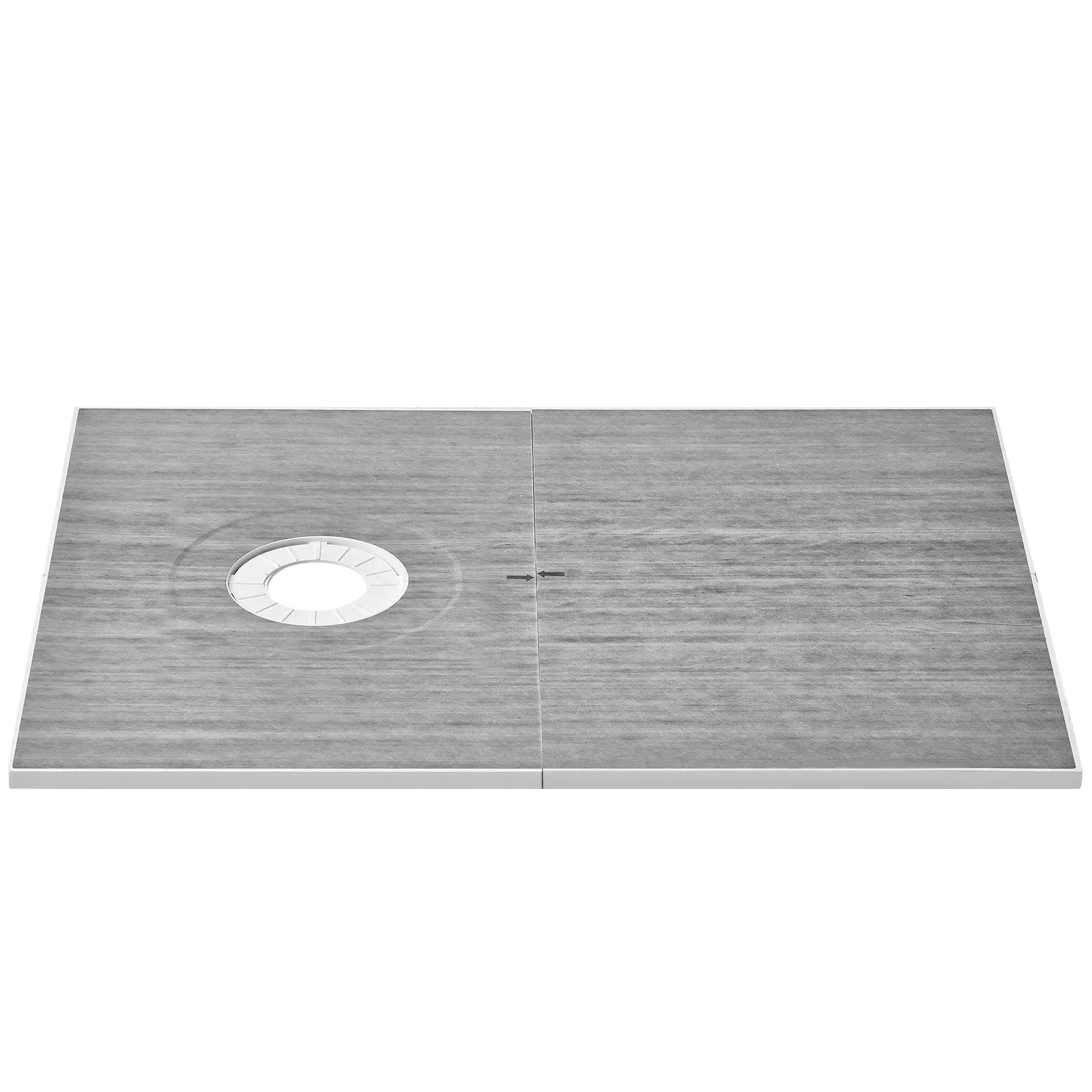 VEVOR Shower Curb Kit, 60" x 38" Shower Pan Kit with 6.3" Offset Drain, Lightweight EPS Shower Installation Kits with 2 Waterproof Cloths, Shower Pan Slope Sticks Fit for Bathroom