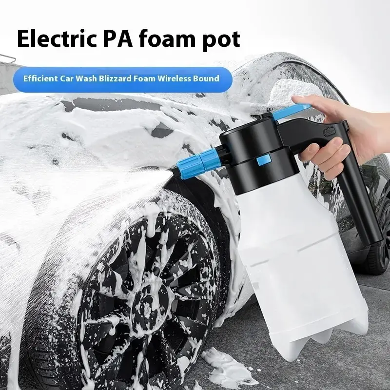 Car Electric Foam Sprayer, 1.5L Capacity, USB Rechargeable Battery Powered, Wireless Portable, Shockproof Explosion-Proof, Foam Pump Sprayer, Foam Spray Lance, Car Washing Tool, Foam Soap Lance