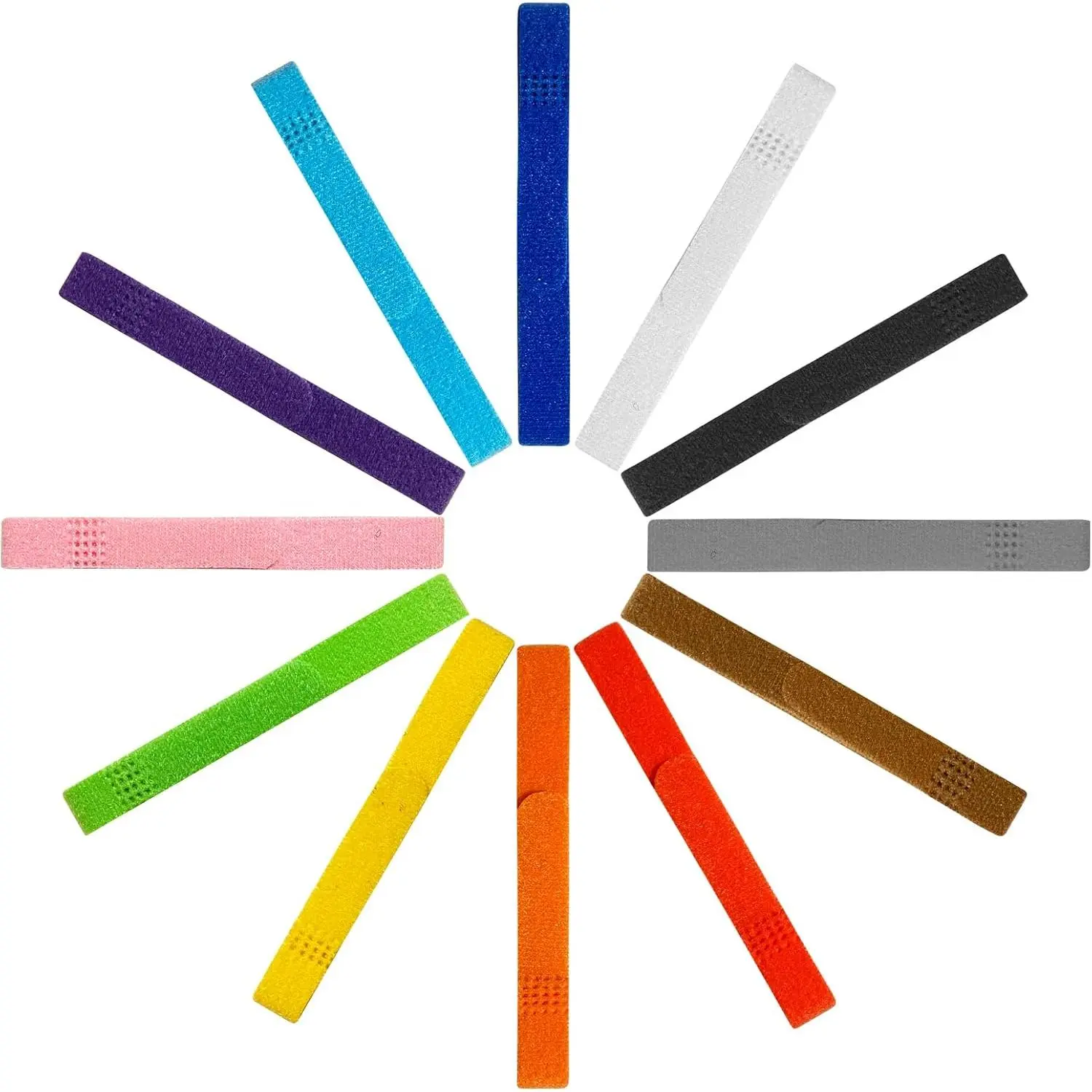 12 Colors Double-Sided Soft Adjustable Puppy Whelping Collars for Litter Identification Band for Newborn Dog Kittens Pet (L)