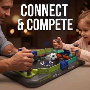 Table Football Game, 1 Box Desktop Football Game, Includes Football Table, Football, Flag, Stickers, Interactive Game Props