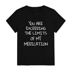 Funny Milk Silk Tee with 'You Exceed My Medication Limits' Slogan – Slightly Stretchy, Unisex Casual Shirt, Perfect Medication Humor Gift in Plus Sizes S-XXXL,mechanic