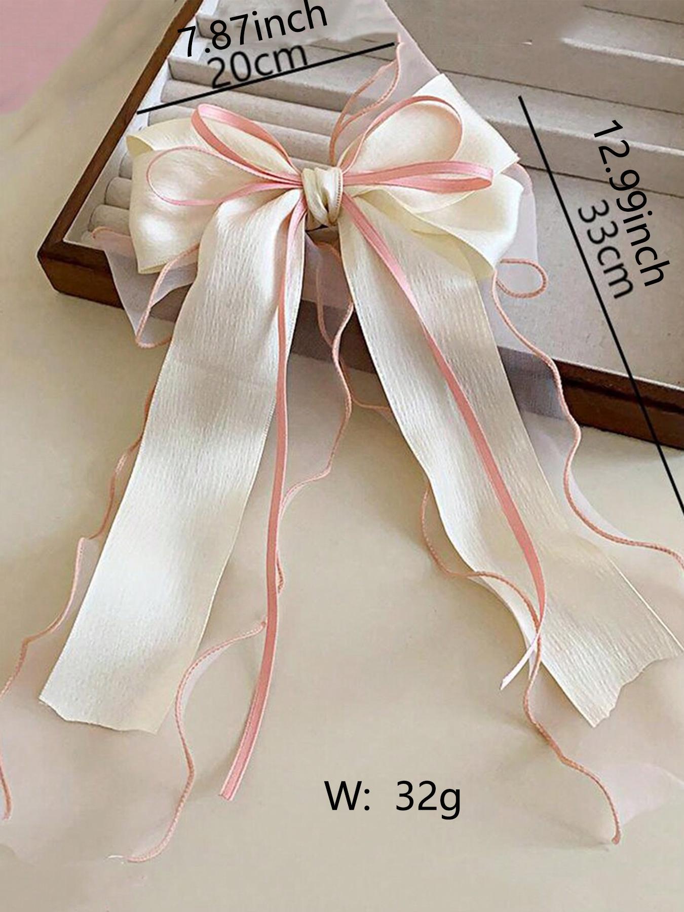 Women's Elegant Bowknot Design Hair Clip, Hair Clip With Bow, Cute Trendy Ribbon Hair Clip, Fashionable Hair Accessories for Women & Girls, Hair Clip For Long Hair, Hair Clip Bowknot Hair Accessory