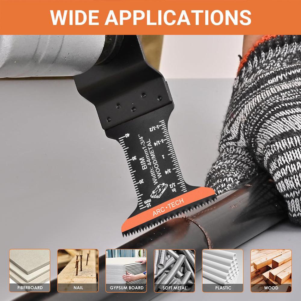 Multifunctional Oscillating Saw Blade Set, Compatible with Dewalt Bosch Fein, Ideal for Wood Plastic Metal Cutting