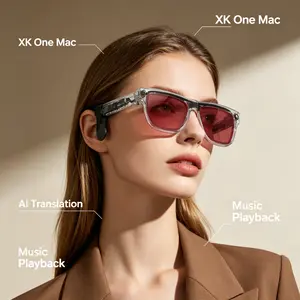 Xk One MAC Smart Glasses, Electrochromic Lenses, 8mp/1080P Recording, Bluetooth-compatible Calling, Music, Ai Translation, Daily Use Convenience